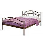 Кровать Надежда Plus 1200*2000     (металл/коричневый)