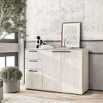 Комод "Стандарт-3 NEW" (дуб крафт белый)