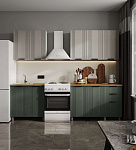 Кухня Монти Готовое решение 2,0 м (Лофт мята/Лофт капучино)