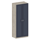 модульная спальня, Лежер ШК-3117 Дуб серый-Холст сапфировый