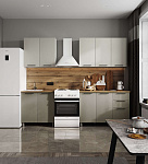 Кухня Мэй Готовое решение 2,0 м (Твил бежевый/Твил кремовый)