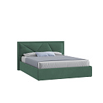 Кровать Мартин 140х200(ф-ра мс) (Классик/Профи,Универс,ППМ, 1000H, Микровелюр серо-зеленый)