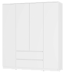 Шкаф 4-х створчатый "Симпл" ШК-13 (белый)