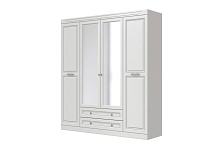 модульная спальня, ОЛИМП (ЛАК-БЕЛЫЙ) шкаф для одежды ШР-4