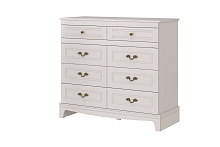 модульная спальня Линда, ЛОРЕТО (Лак Льняной) комод 8 ящиков