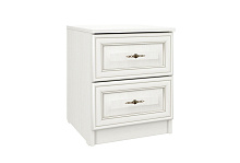 прикроватная тумба, Тумба прикроватная 06.34  Габриэлла  (вудлайн кремовый/ПВХ Сандал белый/профиль Аруша венге патина/латунь) New