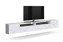 тумба под телевизор, Тумба  Прага  (фасад ПВХ с фрезеровкой) New