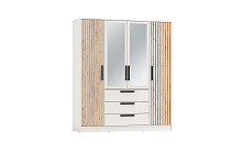 шкаф для детской комнаты, Шкаф для одежды 83.07  Вегас  (4-х дв.) с зеркалом