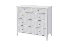 комод в спальню, МЭГГИ (ЛАК-БЕЛЫЙ) комод 5 ящиков