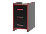 Тумба КЛ 9.3 (Черный / Красный)