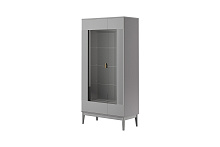 модульная стенка, ФАРГО Шкаф с витриной 2-дв.(Антрацит)