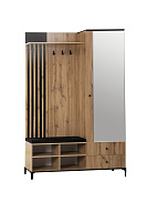 , Шкаф для прихожей 51.22  Либерти  (h=150) (с зеркалом)
