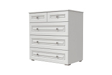 модульная спальня, ОЛИМП (ЛАК-БЕЛЫЙ) комод 5 ящиков