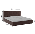 Корпус Манука интерьерной кровати (1,8м) (коричневый)