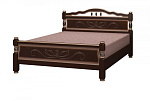 Кровать из массива Карина-5 1600*2000 (орех тёмный)