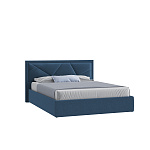 Кровать Мартин 140х200(ф-ра мс) (Классик/Профи,Универс,ППМ, 1000H, Багама 03 деним)