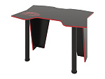 Компьютерный стол КЛ №9.1 (Черный / Красный)