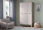 Шкаф 3-х створчатый "Скандика" ШК-09 (дуб смоки/кашемир)