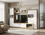 Гостиная "Тесла" ГС-01 (дуб каньон/белый)