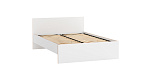 Кровать 68.12 "Дакота" с бескаркасн. осн. (ш.1200) ((белый / кромка: дуб сонома))