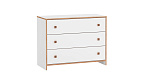 Комод 68.02 "Дакота" ((белый / кромка: дуб сонома / ДВПО: белый))