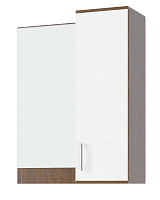 , ЛДСП Прихожая НИКА ПЗ800 Полка с зеркалом Венге-Лоредо