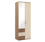 Шкаф 2-х ств Белла (гостиная) (Ясень шимо светлый, Ясень шимо темный)