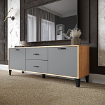 Тумба ТВМ-6 (дуб крафт золотой/серый графит)