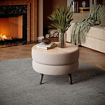 Стол журнальный Рамус (бежевый/мдф дуб канадский)