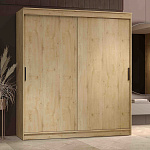 Шкаф-купе 2,0 м "ГРАНД 1" ЛДСП/ЛДСП (К) (Дуб Вотан/ЛДСП)