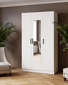 распашной шкаф, Шкаф комбинированный Ларс (1,2) с зеркалом