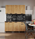 Кухня Диор Готовое решение 1,6 м (Дуб Крафт Золотой)