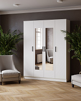 , Шкаф комбинированный Ларс (1,6) с зеркалом