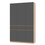 Шкаф 3-х створчатый "Багира" ШК-08 (Крафт/Графит)