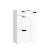 , ЛДСП Прихожая НИКА ТВ800 Тумба высокая Белый гладкий