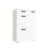 кровать без подъемного механизма, ЛДСП Прихожая НИКА ТВ800 Тумба высокая Белый гладкий