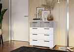 Комод "Стандарт-5 NEW" (белый/цемент светлый)