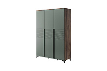 распашной шкаф, БРЕНТА (ЛАК-ОЛИВКОВЫЙ) шкаф ШР-3