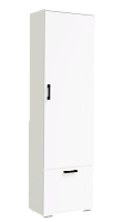 , ЛДСП Прихожая НИКА ШП600 Шкаф платяной Белый гладкий