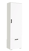 , ЛДСП Прихожая НИКА ШП600 Шкаф платяной Белый гладкий
