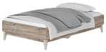 Кровать 1,2 м "Скандика" КР-09 (дуб смоки)