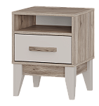 Тумба прикроватная "Скандика" ТБ-11 (дуб смоки/кашемир)