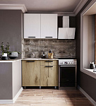 Кухня Берн Готовое решение 1,0 м (Дуб канадский/Клен белый)