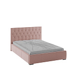 Корпус Октавия интерьерной кровати (1,4м) (пыльная роза ромб)