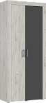 Ангара Шкаф 2-х ств. (Графит, Дуб Крафт Белый)