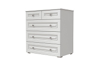 , ОЛИМП (ЛАК-БЕЛЫЙ) комод 5 ящиков