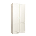 Ливерпуль Шкаф для одежды 13.134.01 (Белый, ясень ваниль НМ-1012-100 ПВХ)