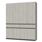 шкаф в прихожую, Шкаф 4-х створчатый  Багира  ШК-13