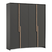 шкаф в прихожую, Шкаф для одежды 103.02  Рапсодия  (4-х дв.)