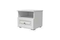 , ОЛИМП (ЛАК-БЕЛЫЙ) тумба прикроватная 1ящ.